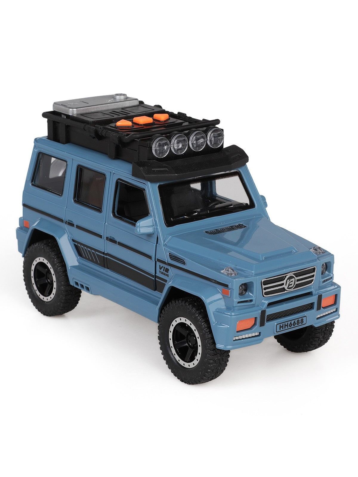 Vardem Kutulu Sürtmeli Işıklı Müzikli Off-Road Lüks Araba - Mavi