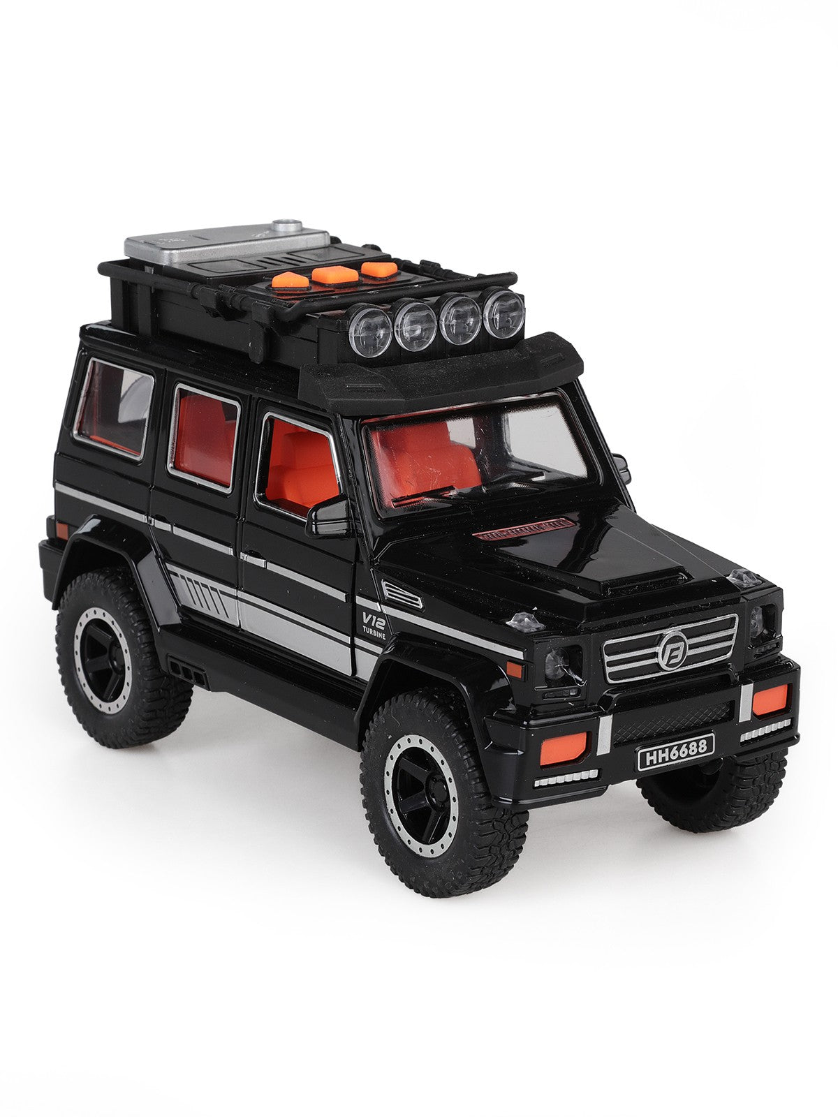 Vardem Kutulu Sürtmeli Işıklı Müzikli Off-Road Lüks Araba - Siyah