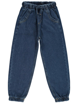 Civil Girls Jogger 10-13 Yaş Pantolon Kot - Mavi