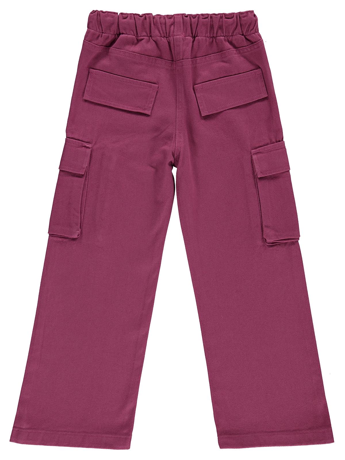 Civil Girls Kargo Cepli 6-9 Yaş Pantolon - Lila