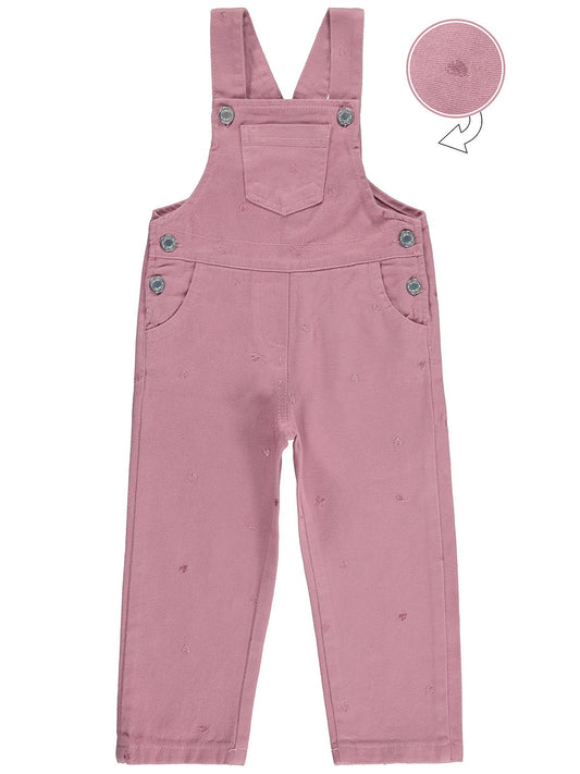 Civil Girls Kalp Nakışlı 2-5 Yaş Slopet - Pembe