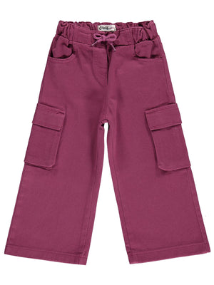 Civil Girls Kargo Cepli 2-5 Yaş Pantolon - Lila