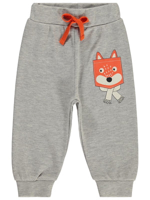 Civil Baby Tilki Baskılı 6-18 Ay Tek Alt Bebe - Gri