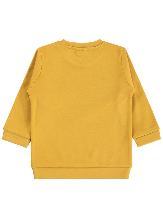Civil Baby Kaktüs Baskılı 6-18 Ay Sweatshirt - Hardal