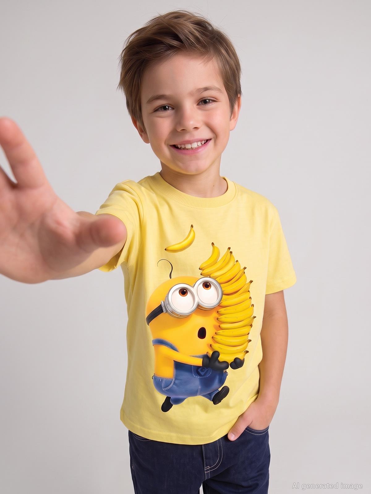 Minions 2-9 Yaş Tişört - Sarı