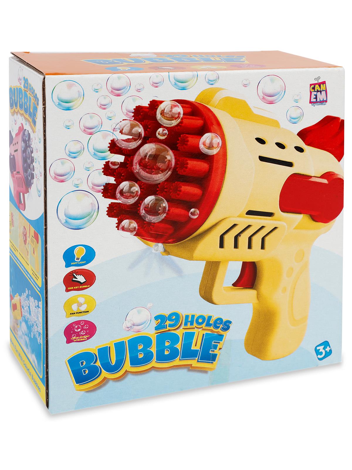 Canem Oyuncak Pilli Işıklı Köpük Atan Tabanca - Hardal