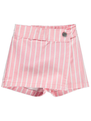 Civil Baby Çizgili Şort 6-18 Ay Etek - Pembe