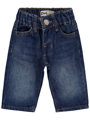 Civil Baby Basic 6-18 Ay Pantolon Kot - Mavi