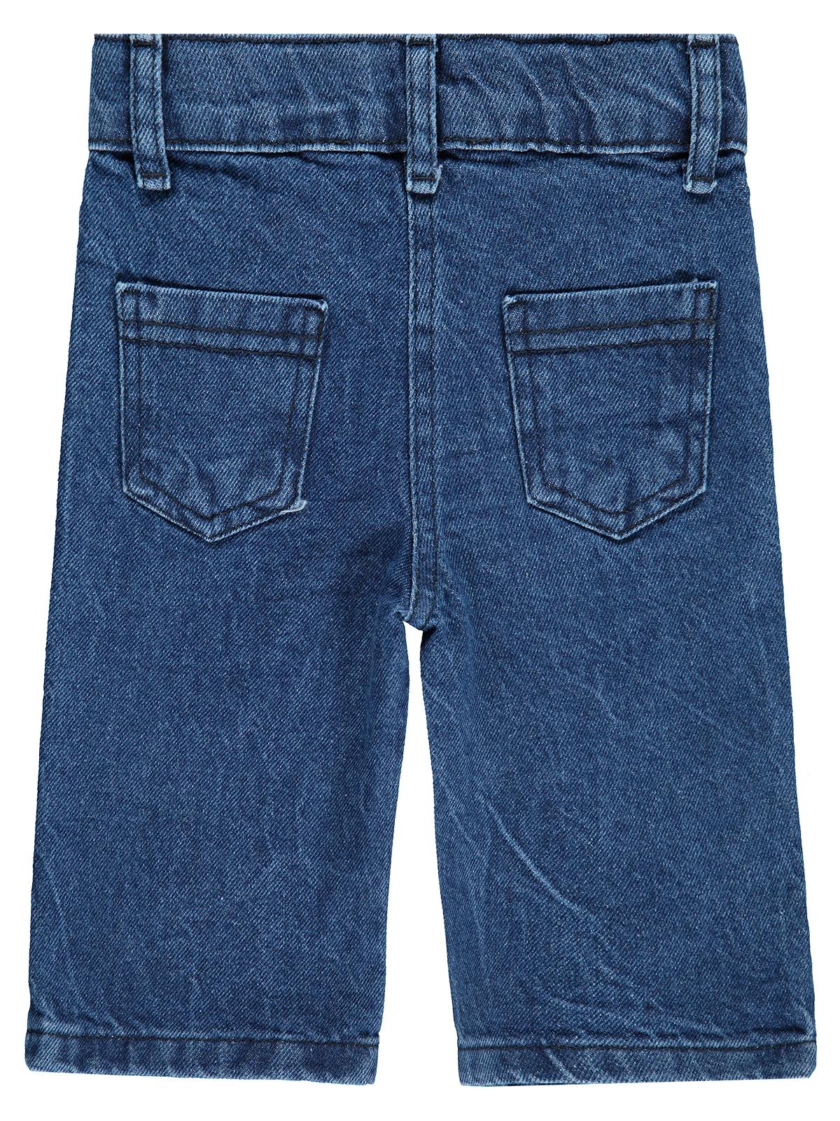 Civil Baby Kalp Aplikeli 6-18 Ay Pantolon Kot - Mavi