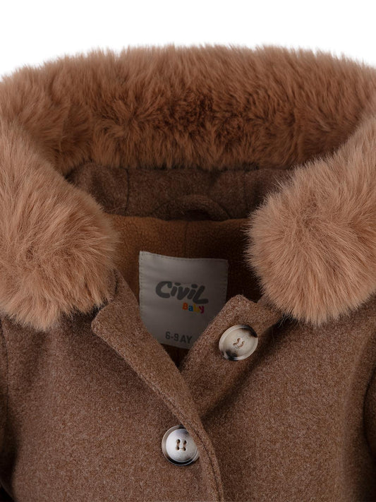 Civil Baby Cepli Düz 6-18 Ay Mont - Kahverengi