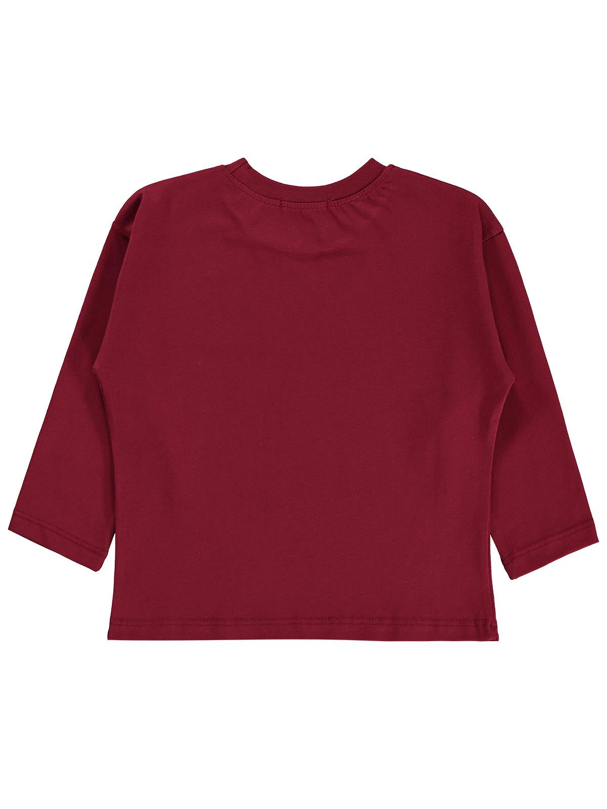 Civil Erkek Çocuk Beep Taksi Baskılı Sweatshirt | Süprem Uzun Kol | Okul Kreş ve Günlük Kullanım - Bordo