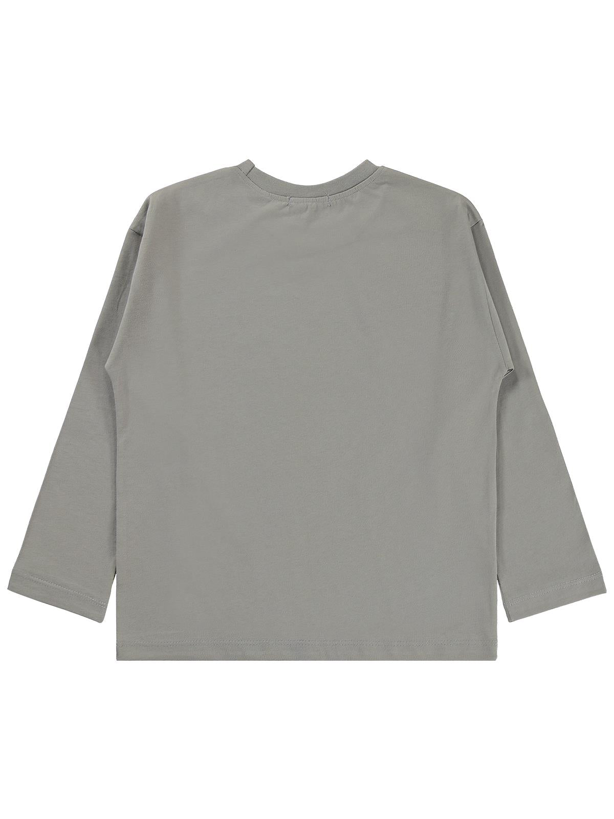 Civil Boys 4489 Baskılı 6-9 Yaş Sweatshirt  - Gri