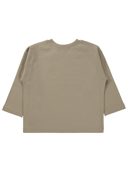 Civil Erkek Çocuk Strong Game Baskılı Sweatshirt Km | Süprem Uzun Kol | Okul Kreş ve Günlük Kullanım - Bej