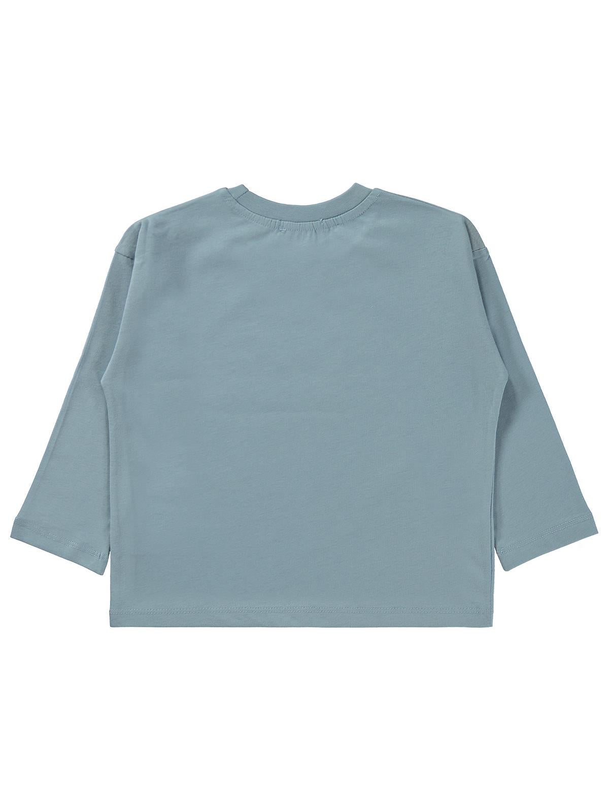 Civil Boys Eğlenceli Sayılar Baskılı 2-5 Yaş Sweatshirt Km - Mavi