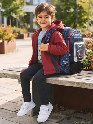 Civil Boys İçi Polarlı Basic 2-5 Yaş Yağmurluk - Bordo