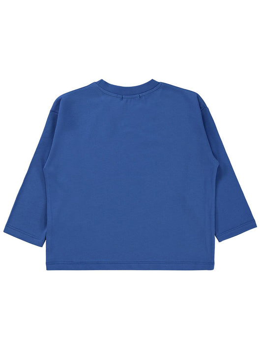 Civil Erkek Çocuk Explore The Baskılı Sweatshirt Km | Süprem Uzun Kol | Okul Kreş ve Günlük Kullanım - Mavi