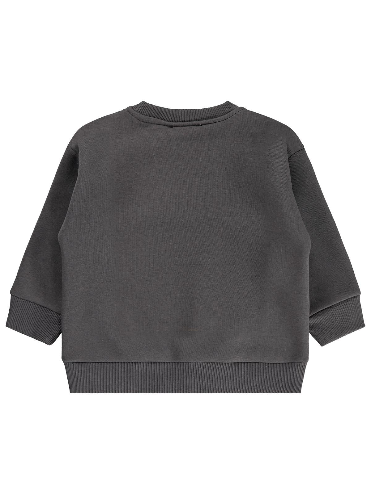 Civil Boys Sevimli Rakamlar Baskılı 2-5 Yaş Sweatshirt Km - Gri