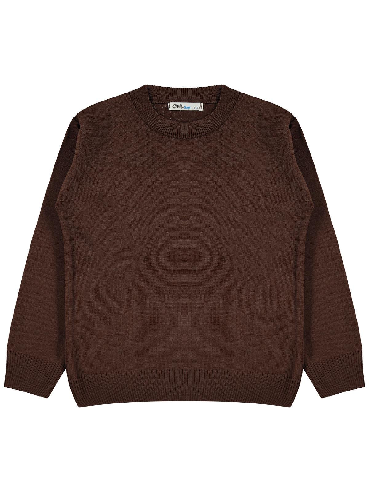 Civil Boys Basic 6-9 Yaş Kazak - Kahverengi