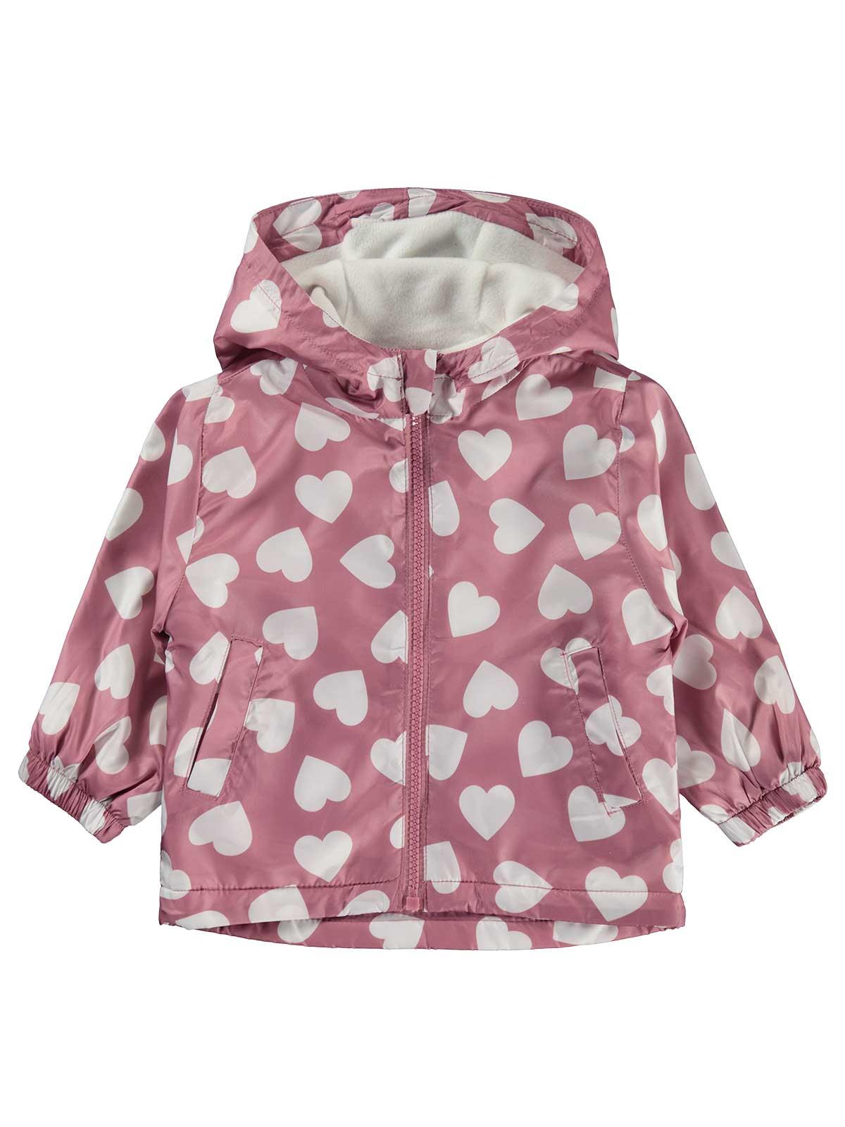Civil Baby Kalp Empirme 6-18 Ay Yağmurluk - Pembe