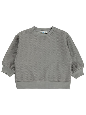 Civil Boys Çizgili 2-5 Yaş Sweatshirt - Gri