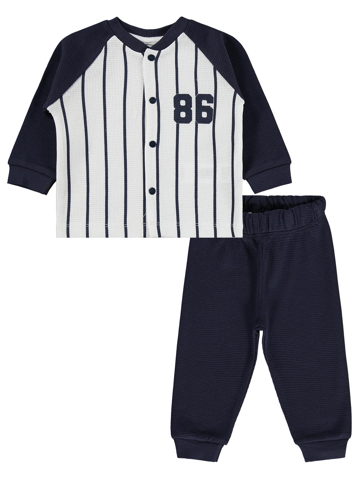 Civil Baby 86 Baskılı 6-18 Ay Pijama Takımı - Lacivert