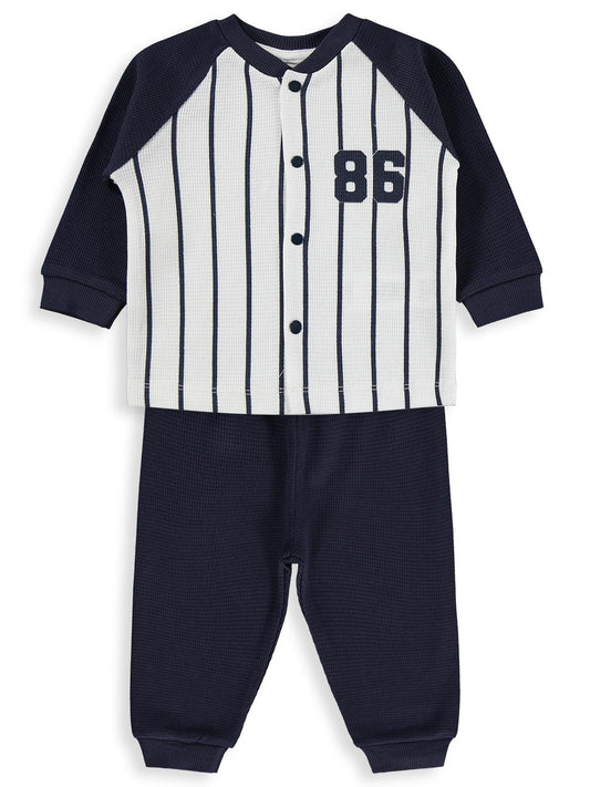 Civil Baby 86 Baskılı 6-18 Ay Pijama Takımı - Lacivert