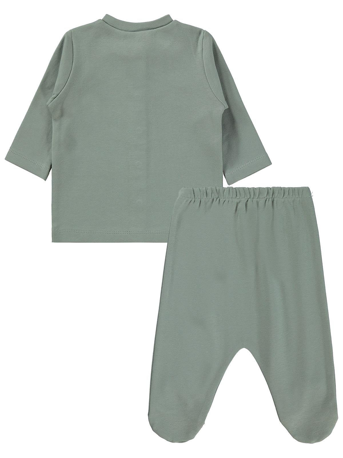 Civil Baby Düz 1-6 Ay Pijama Takımı - Yeşil