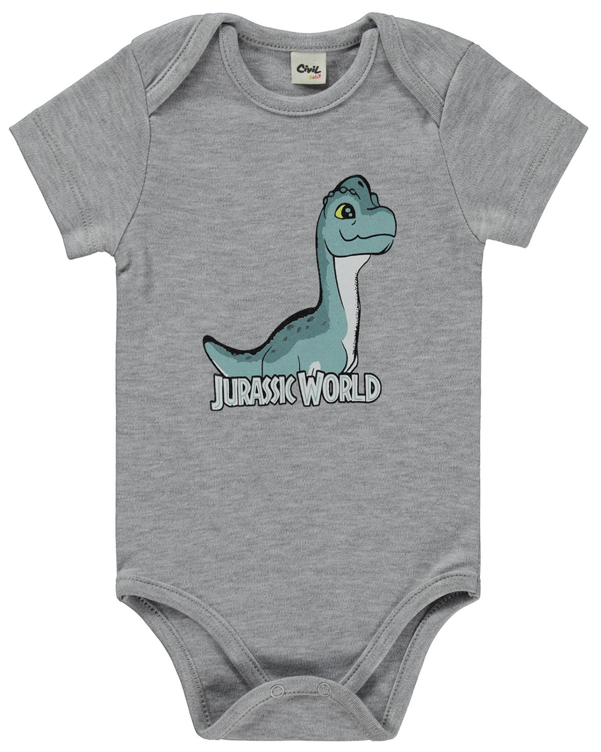 Jurassic World 6-18 Aylık Çıtçıtlı Badi - Gri