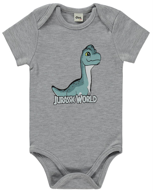 Jurassic World 6-18 Aylık Çıtçıtlı Badi - Gri