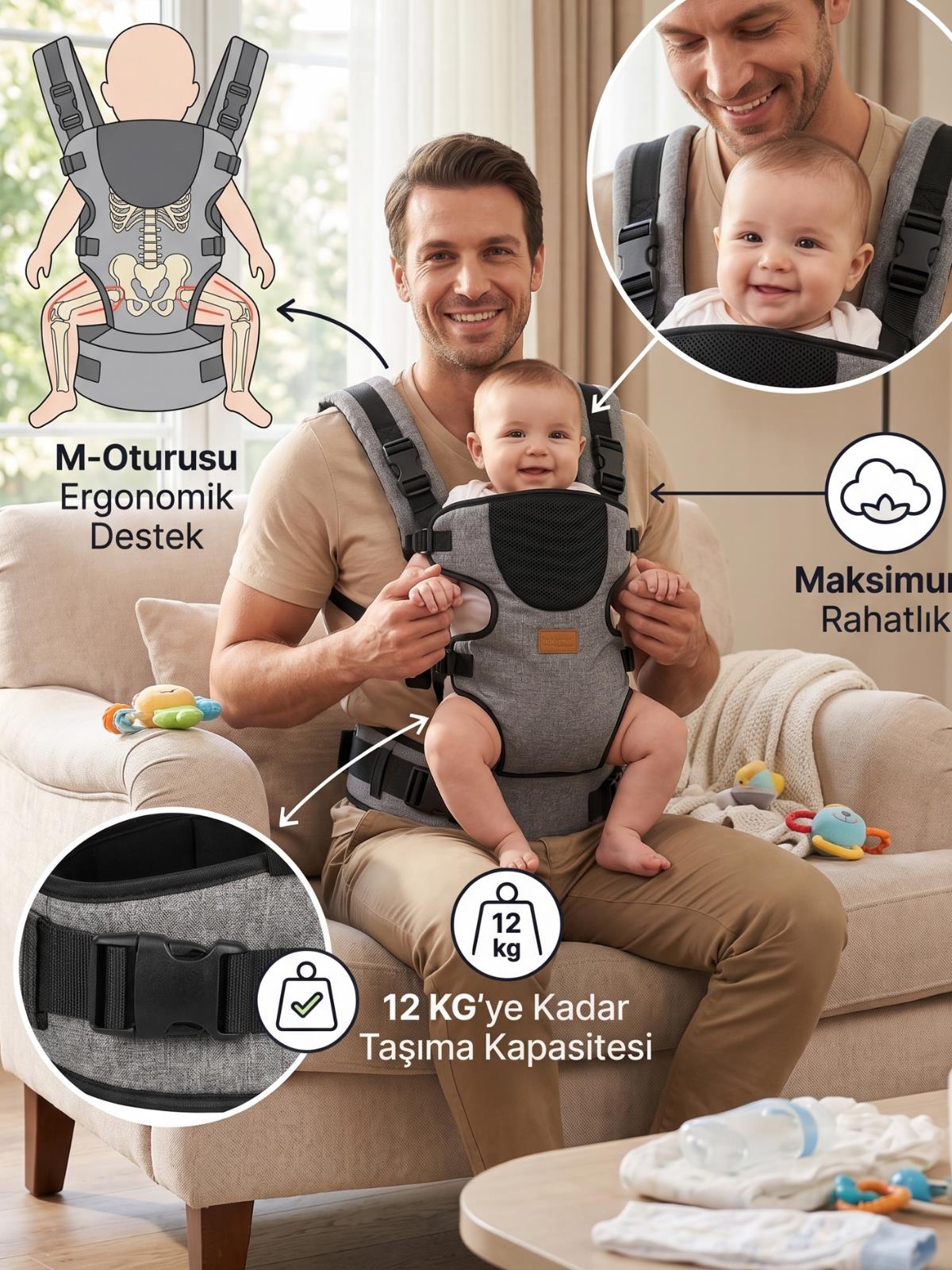 Babymol Quatros Kanguru - Gri