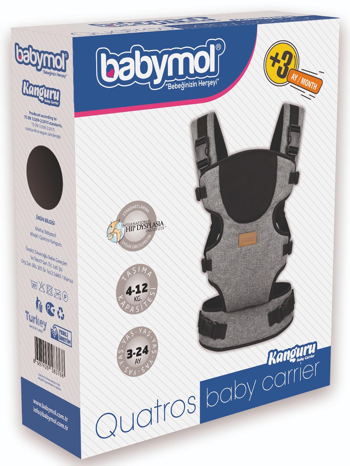 Babymol Quatros Kanguru - Gri