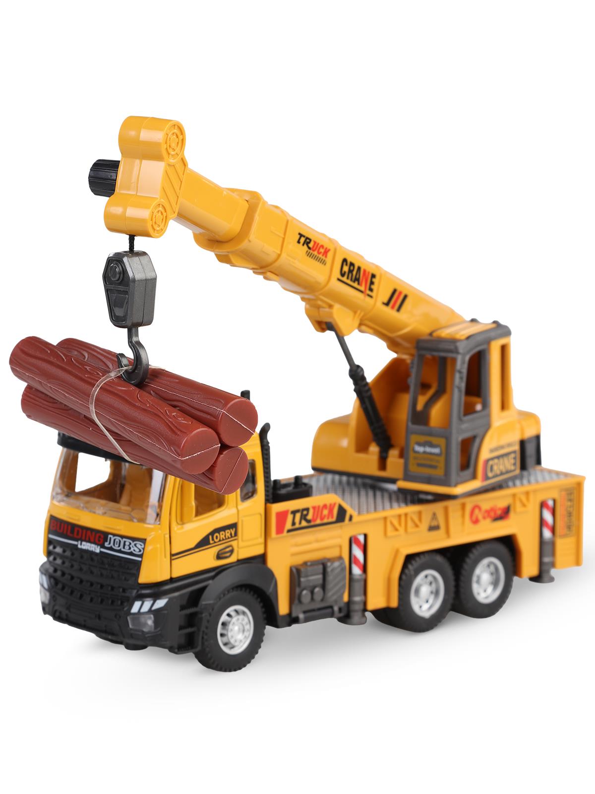 Vardem Cek Bırak 1:28 Seslı Ve Işıklı İş Makinası - Sarı