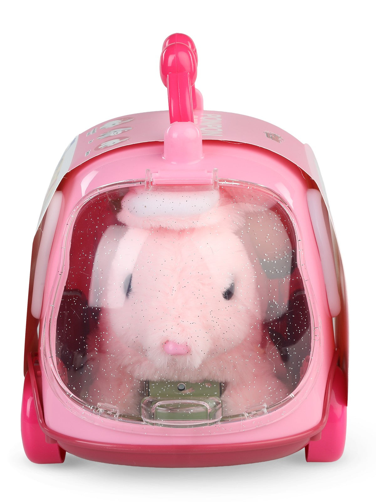 Vardem Sesli hareketli tavşan ve kafes set - Pembe