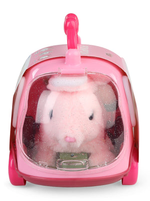 Vardem Sesli hareketli tavşan ve kafes set - Pembe