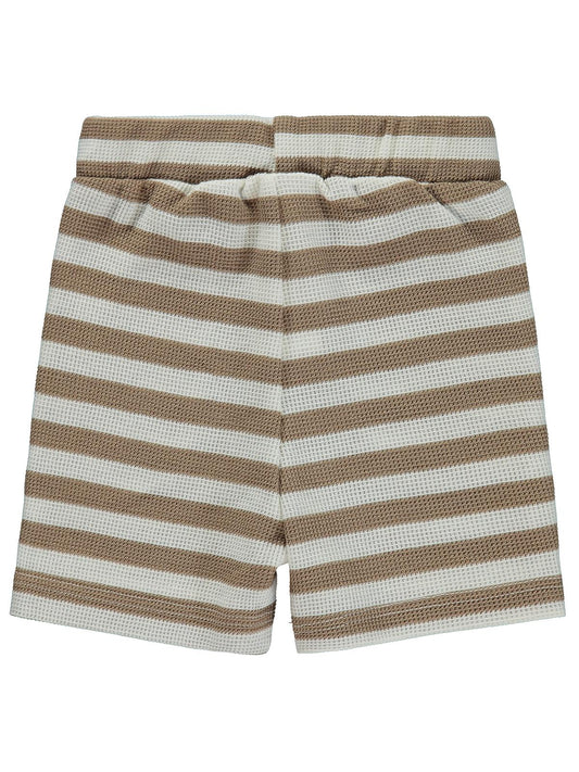 Civil Baby Çizgili 6-18 Ay Şort - Kahve