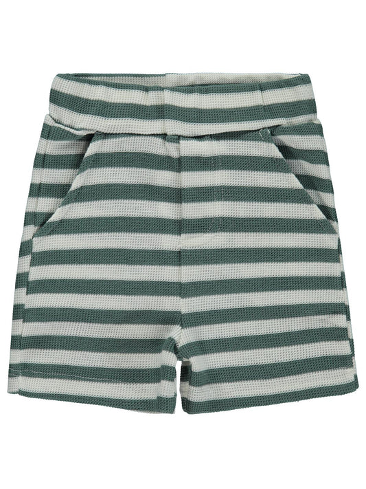 Civil Baby Çizgili 6-18 Ay Şort - Yeşil