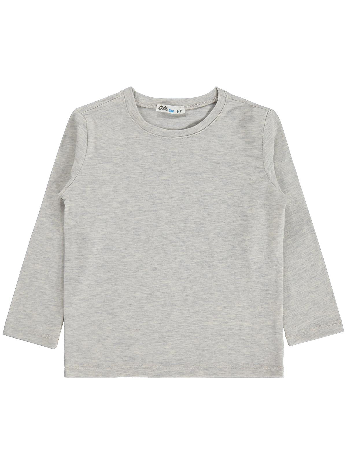Civil Boys Basic 2-5 Yaş Sweatshirt - Gri