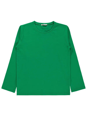 Civil Erkek Çocuk Basic Sweatshirt | Likralı Süprem Uzun Kol | Okul Kreş ve Günlük Kullanım - Yeşil