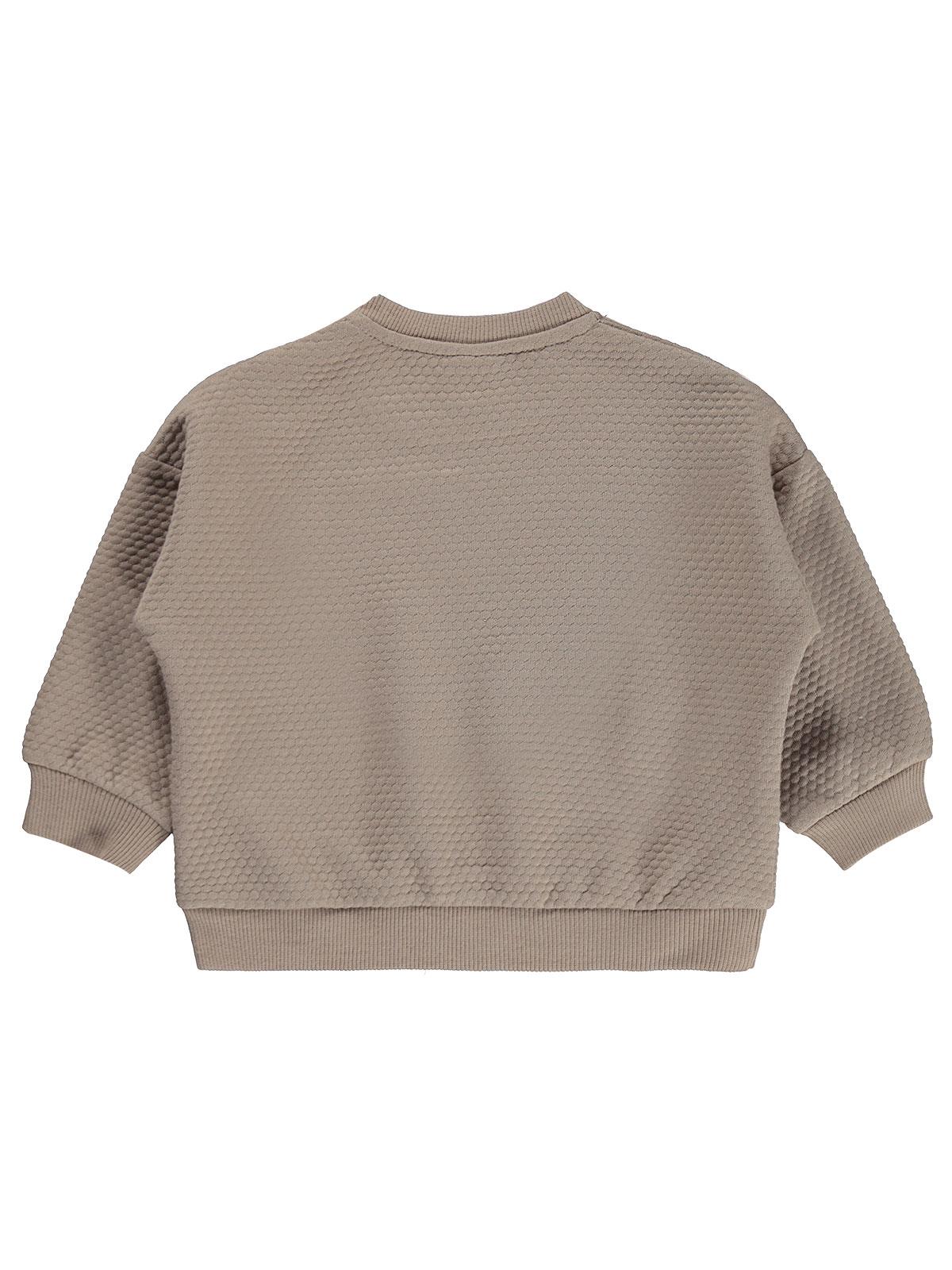 Civil Baby Düz Petek 6-18 Ay Sweatshirt - Bej