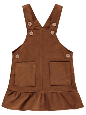 Civil Baby Askılı Cepli 6-18 Ay Elbise - Kahverengi