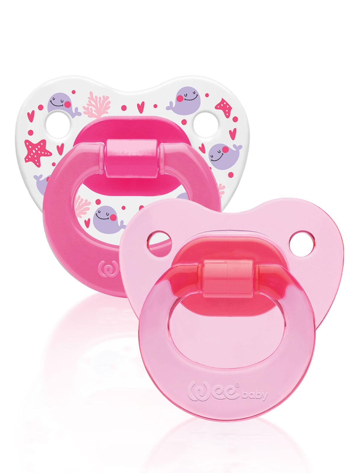 Wee Baby 2’li Damaklı Emzik No:2 - Pembe