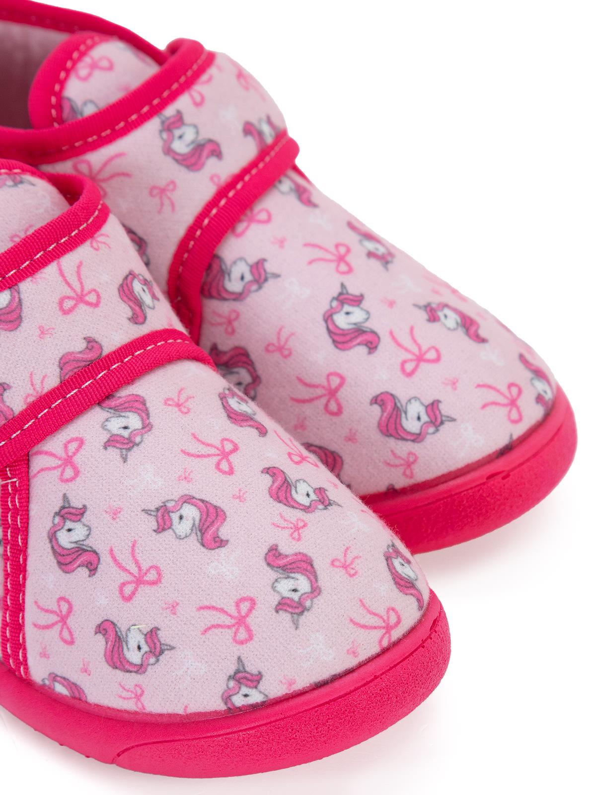 Civil Girls Unicorn Baskılı 27-32 Numara Panduf - Açık Camel