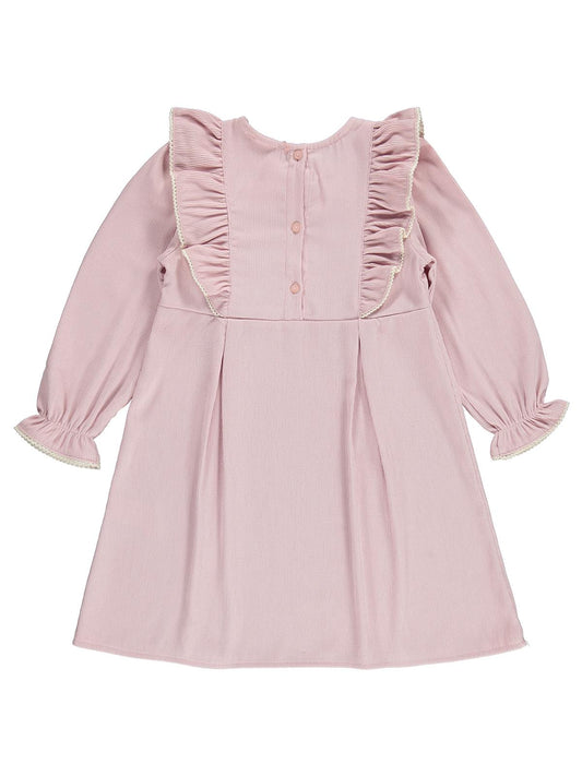 Civil Girls Fiyonklu 6-9 Yaş Elbise - Pembe