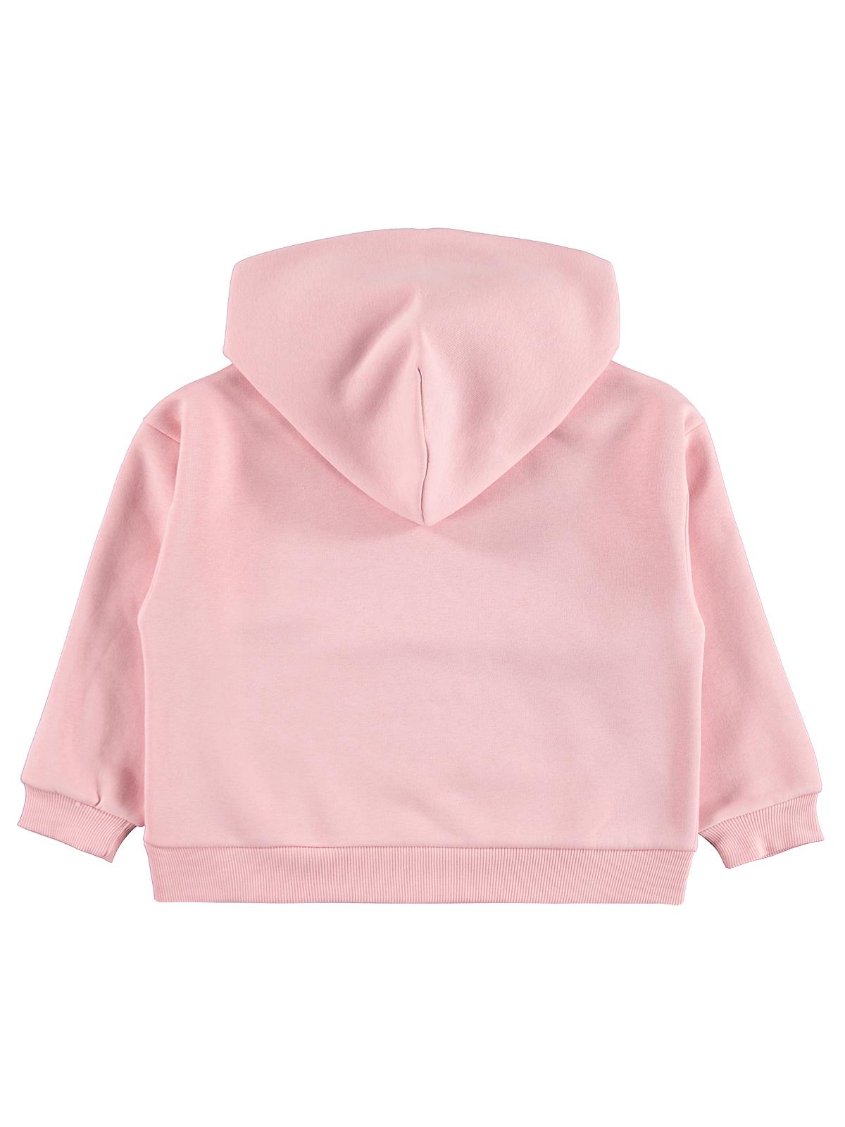 Civil Girls Daily Wear Baskılı 6-9 Yaş Sweatshirt - Pudra