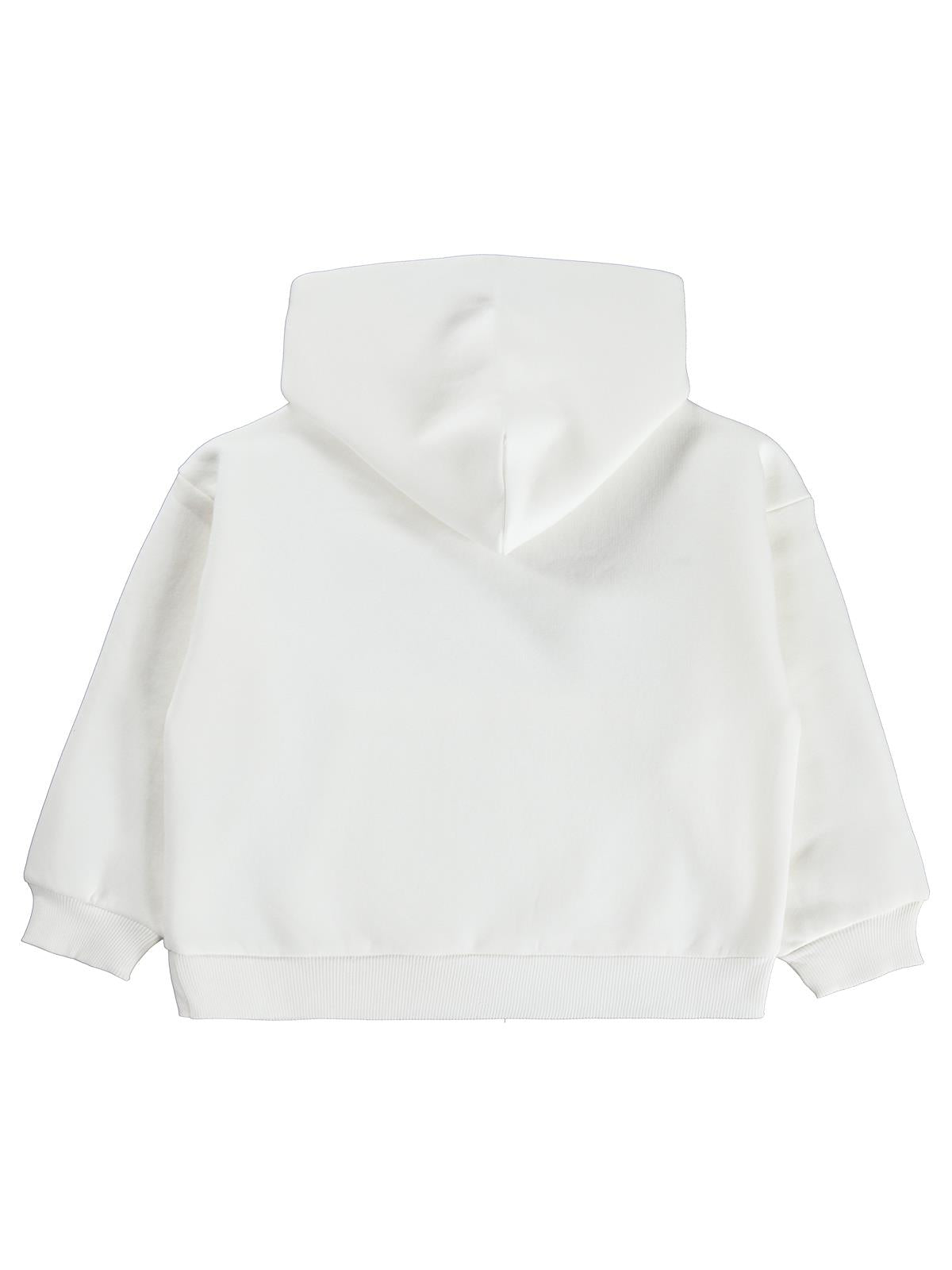 Civil Girls Daily Wear Baskılı 6-9 Yaş Sweatshirt - Ekru