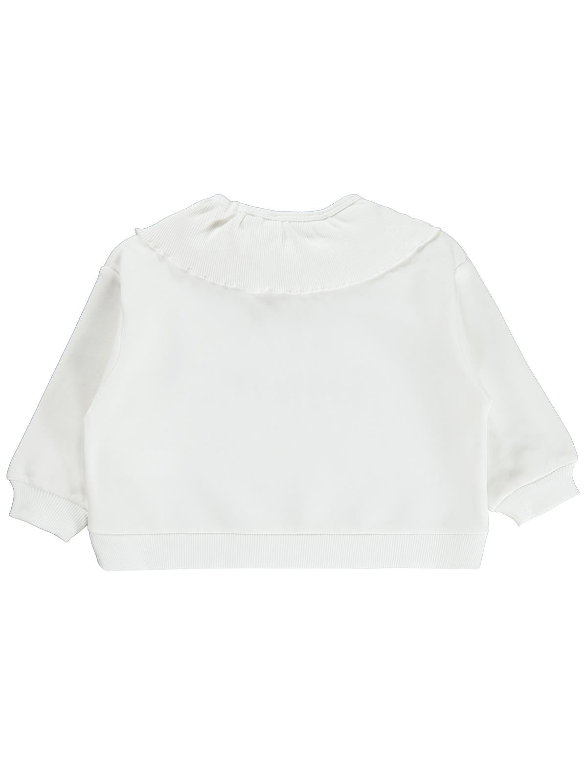 Civil Girls Kaşkorse Yakalı 2-5 Yaş Sweatshirt - Ekru