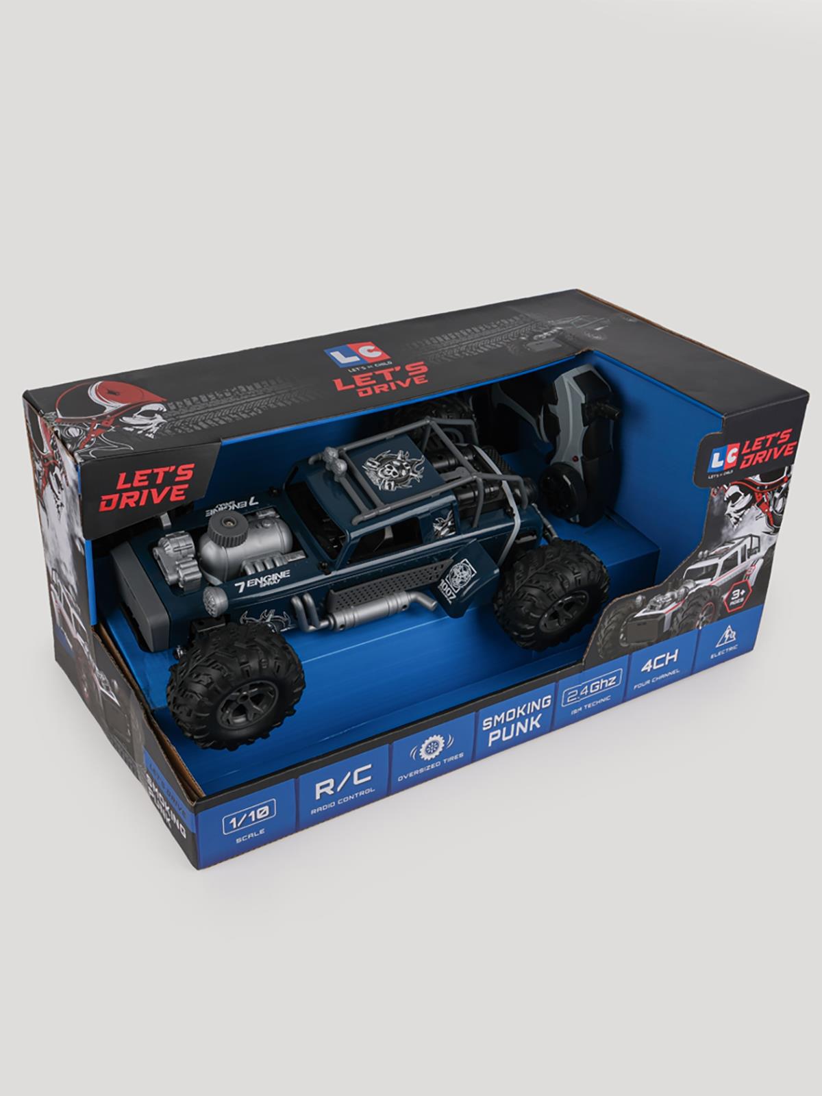Let's Be Child Ride UK 1:10 2.4 Ghz Yüksek Hızlı Truck Araba 4 Ch Usb Şarjlı - Mavi