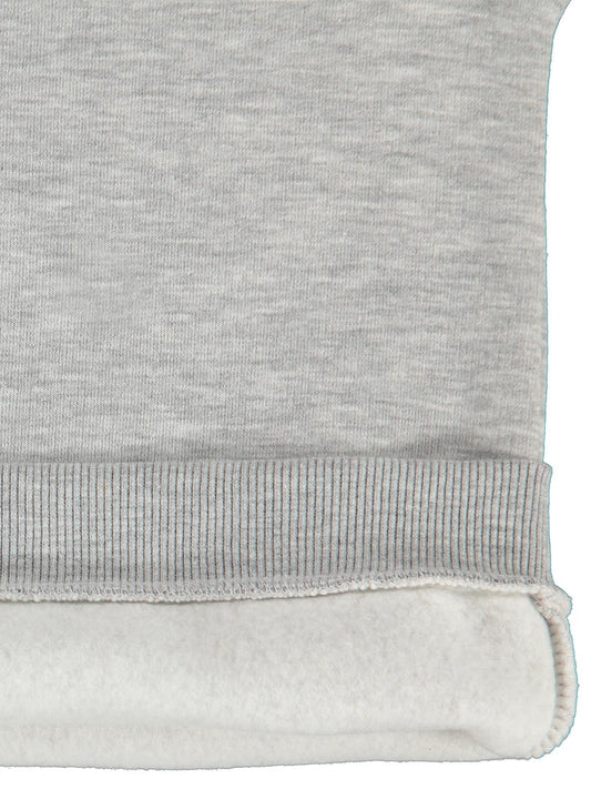 Kuromi Sweatshirt | 3 İp Uzun Kol Bisiklet Yaka Baskılı | Okul Kreş ve Günlük Kullanım - Gri