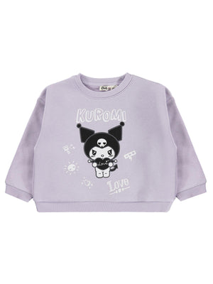 Kuromi 2-5 Yaş Sweatshirt - Lila