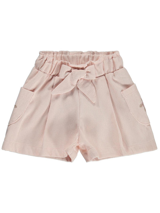 Civil Baby Cepli Fiyonklu 6-18 Ay Şort - Pudra
